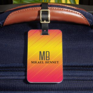 PRO Goud Geborsteld Metallic Bagagelabel
