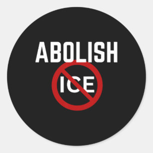 Pro Immigrant Anti IJstijd Anti Trump Ronde Sticker