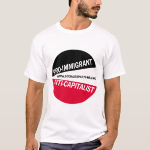 Pro-immigrant/antikapitalistisch T-shirt