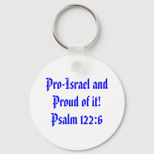 Pro-Israël en trots!Psalm 122:6 Sleutelhanger