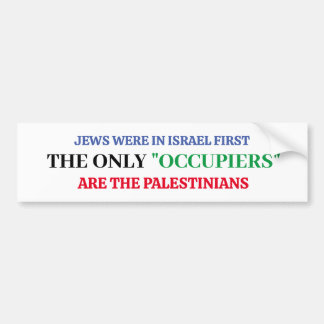 Pro-Israël Ik sta achter Israël bumpersticker