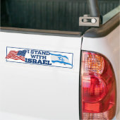 Pro-Israël Ik sta bij Israël Bumpersticker (Op Truck)