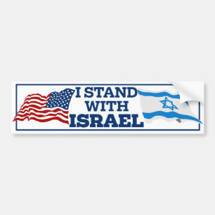 Pro-Israël Ik sta bij Israël Bumpersticker