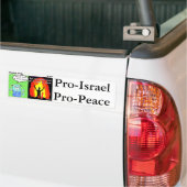 Pro-Israël, Pro-Peace Bumpersticker (Op Truck)