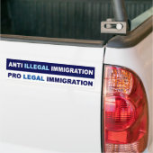 Pro JURIDISCHE immigratie Bumpersticker (Op Truck)