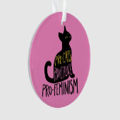 Pro-kat pro-keuze pro-feminisme ornament (voorkant)