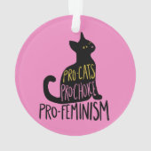 Pro-kat pro-keuze pro-feminisme ornament (achterkant)