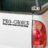 Pro-keuze Bumpersticker (Op Truck)