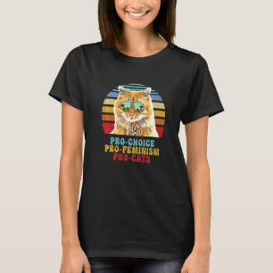 Pro Keuze Pro Feminisme Pro Katten Vrouwenrechten T-shirt