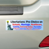 Pro-keuze voor alles bumpersticker (Op auto)