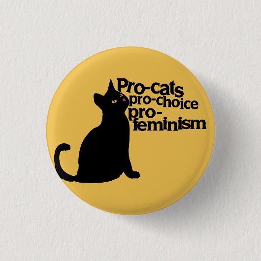 pro-keuzevrijheid pro-feminisme ronde button 3,2 cm (Voorkant)