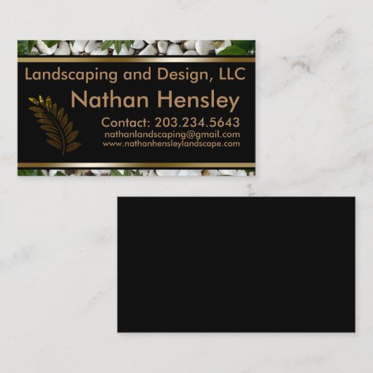Pro-landschapsontwerp Visitekaartje (Voorkant / Achterkant)