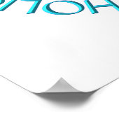 Pro-leven katholieke w/monstrance & roze/blauwe li poster (Hoek)