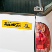 Pro-leven. Pro-God. Pro-Pistool Amerikaans Bumpersticker (Op Truck)