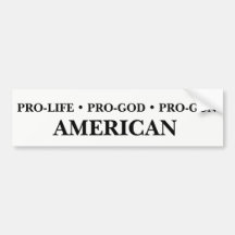 Pro-leven, Pro-God, Pro-Pistool Amerikaans