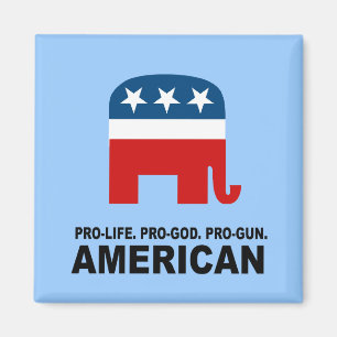 Pro-leven. Pro-God. Pro-Pistool Amerikaans Magneet