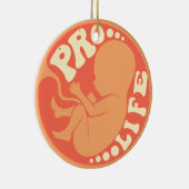 Pro life - antiabortus keramisch ornament (Rechts)