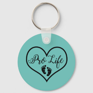 Pro Life Baby Feet Sleutelhanger