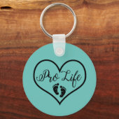 Pro Life Baby Feet Sleutelhanger (Voorkant)