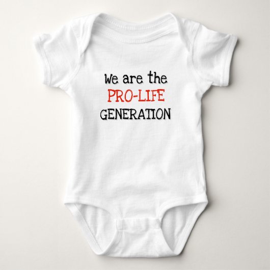 Pro-Life Baby t-shirt (Voorkant)