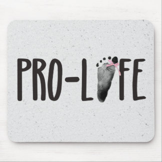 Pro-Life-Baby voetafdruk op Terrazzo Muismat