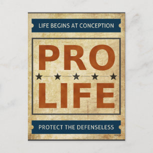 Pro Life Billboard Briefkaart