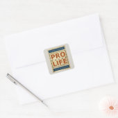 Pro Life Billboard Vierkante Sticker (Envelop)