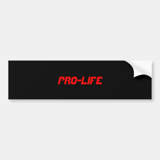 PRO-LIFE BUMPERSTICKER