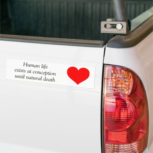 Pro-life Bumpersticker (Op Truck)