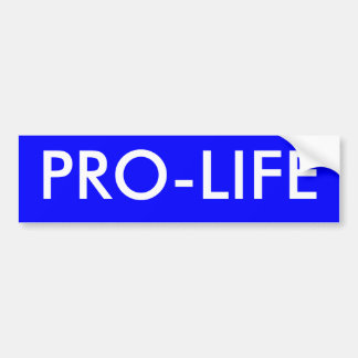PRO-LIFE BUMPERSTICKER