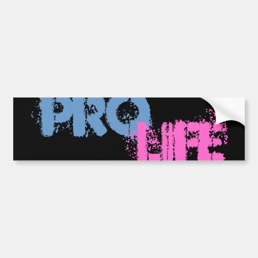 PRO LIFE BUMPERSTICKER (Voorkant)