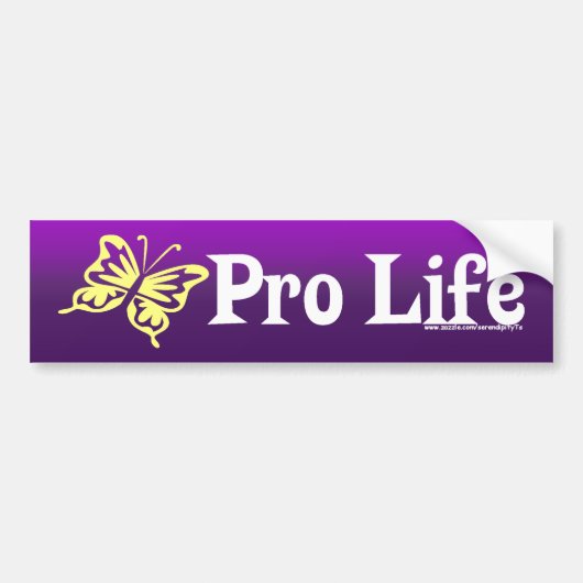 Pro Life Bumpersticker (Voorkant)
