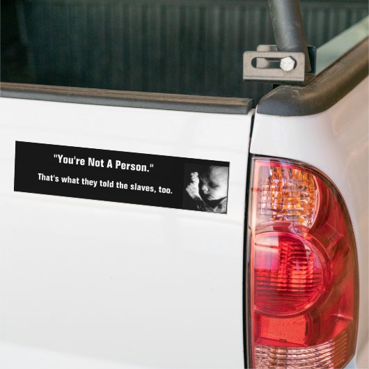 Pro-Life-Bumpersticker Bumpersticker (Op Truck)