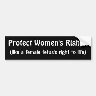 Pro Life Bumpersticker met een draai