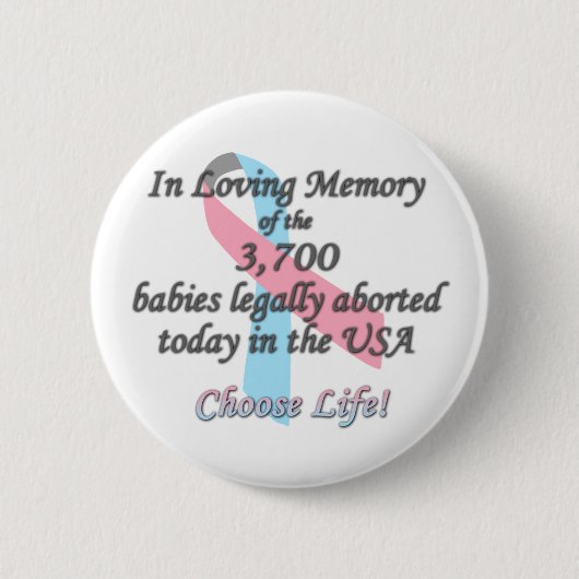 Pro Life-Button Ronde Button 5,7 Cm (Voorkant)