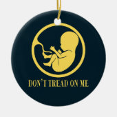 Pro Life Catholic Ornament – Don’t Tread (Voorkant)
