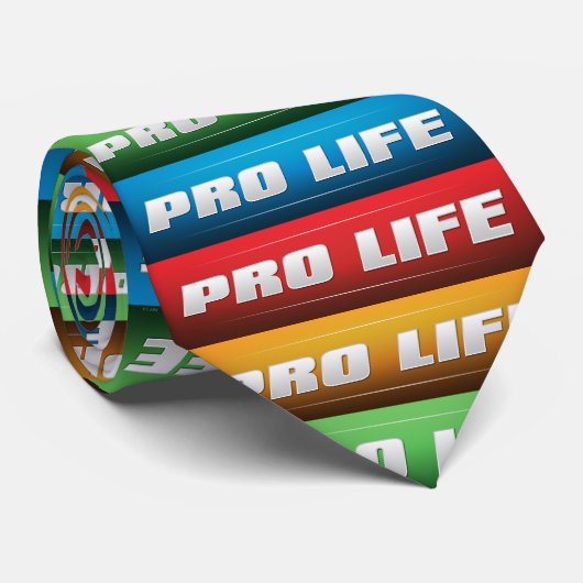 Pro Life Collage Stropdas (Opgerold)