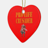 PRO LIFE CRUSADER KERAMISCH ORNAMENT (Links)