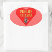 PRO LIFE CRUSADER OVALE STICKER (Tas)