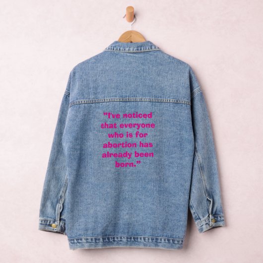 Pro Life Denim Jacket (Hangar)