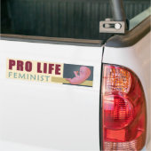 Pro Life Feminist Bumpersticker (Op Truck)