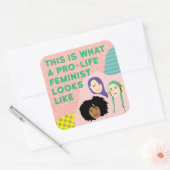 Pro-life Feminist Squad Stickers (Envelop)