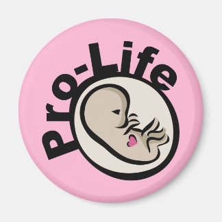 Pro-life foetus-ontwerp magneet