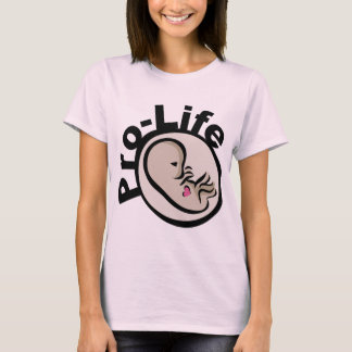 Pro-life foetus-ontwerp t-shirt
