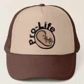 Pro-life foetus-ontwerp trucker pet (Voorkant)