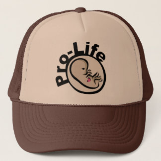Pro-life foetus-ontwerp trucker pet
