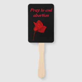Pro life hand fan handwaaier