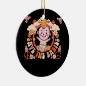 Pro Life Hippie Save the Babies Pro Life Generatio Keramisch Ornament (Rechts)