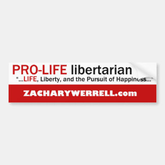 Pro-Life Libertarian Bumpersticker