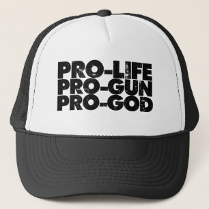 Pro-life Pro-pistool Pro-god Trucker Pet